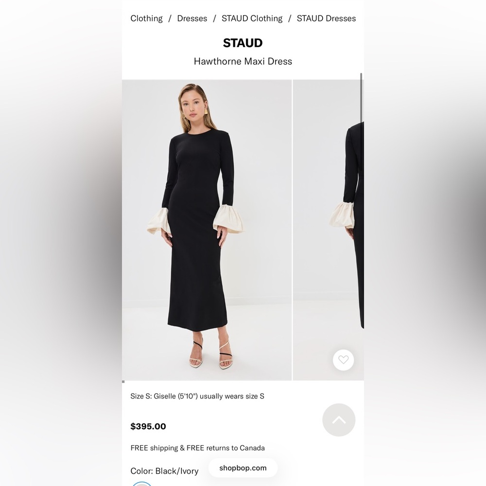 STAUD Hawthorne maxi dress- S - Picture 2 of 10